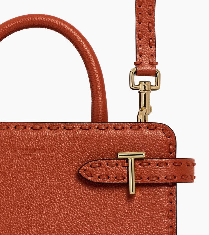 Le Tanneur Petit Sac à Main En Cuir Grainé Et Lisse