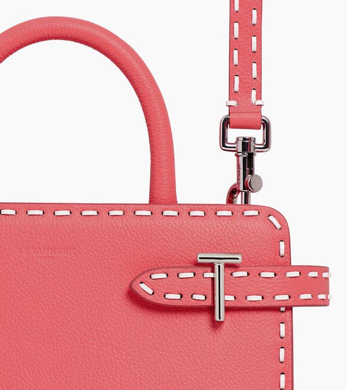Le Tanneur Petit Sac à Main En Cuir Grainé Et Lisse