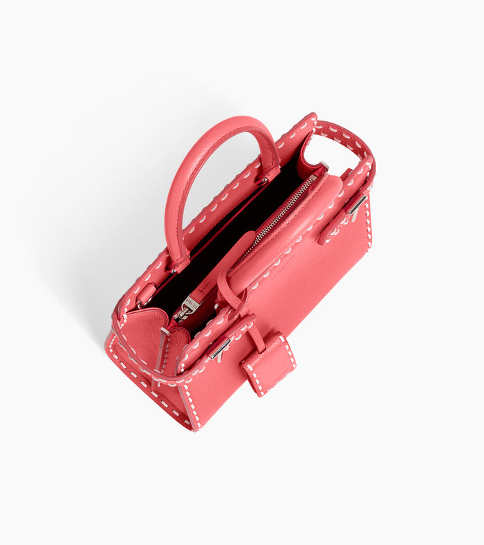 Le Tanneur Petit Sac à Main En Cuir Grainé Et Lisse