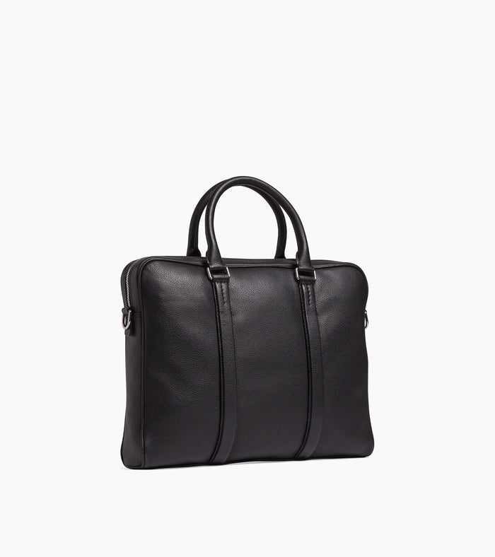 Le Tanneur Porte Documents 17" En Cuir Grainé Petit Modèle