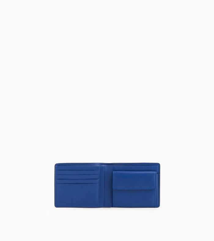 Le Tanneur Portefeuille Horizontal Poche Monnaie à Rabat En Cuir Grainé
