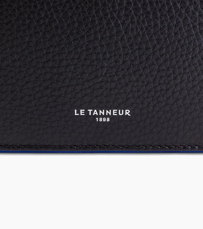 Le Tanneur Portefeuille Horizontal Poche Monnaie à Rabat En Cuir Grainé