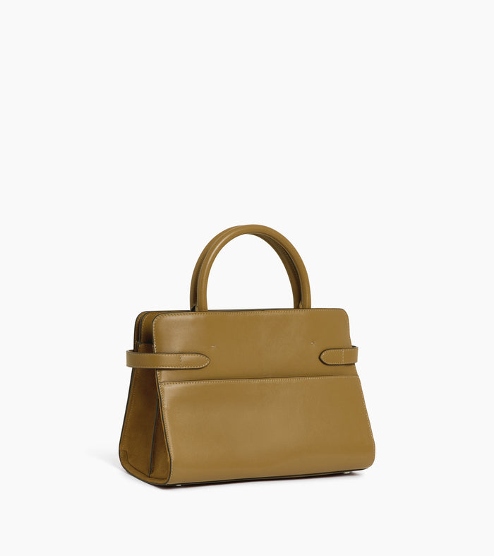 Le Tanneur Sac à Main Moyen Modèle En Cuir Lisse Et Nubuck