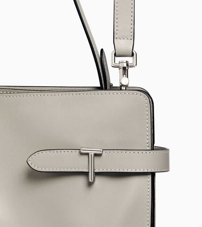 Le Tanneur Sac Porté épaule Grand Modèle En Cuir Lisse Et Nubuck
