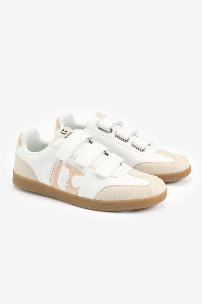 Le Temps Des Cerises Baskets Palma à Scratch Blanches