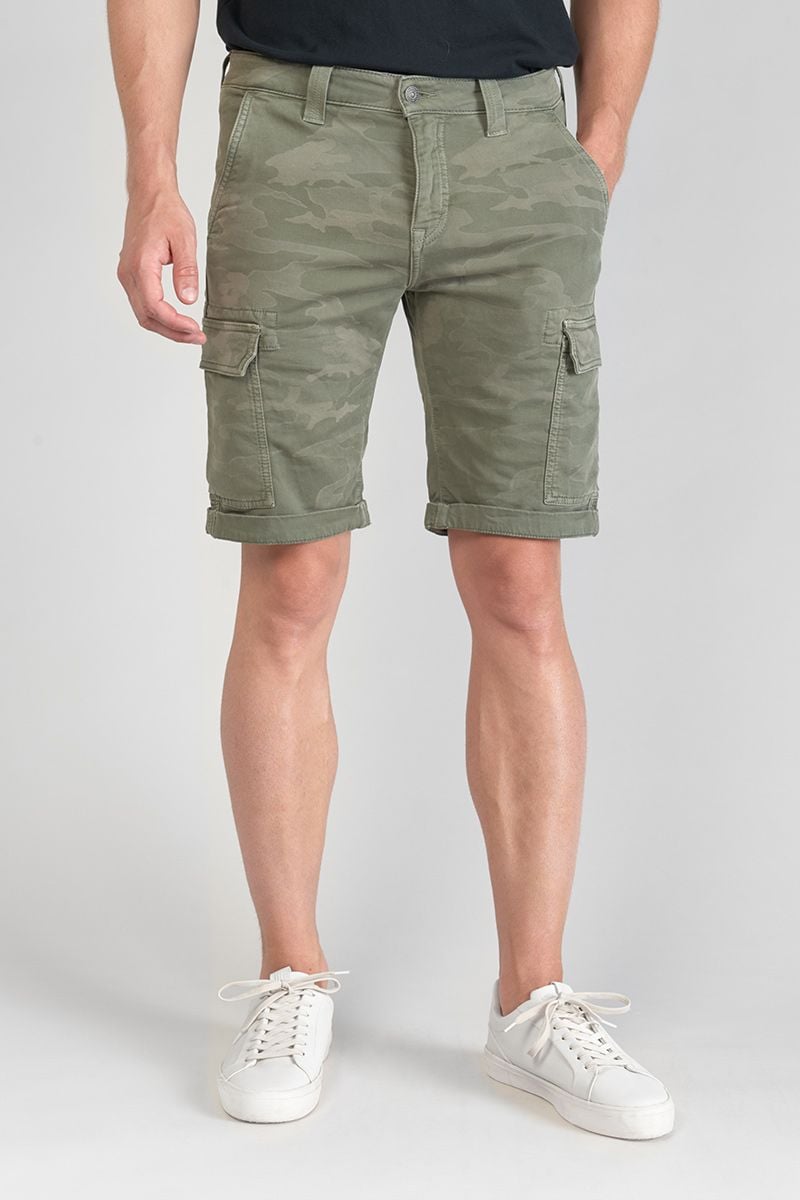 Le Temps Des Cerises Bermuda Army Jogg Damon Kaki Camo