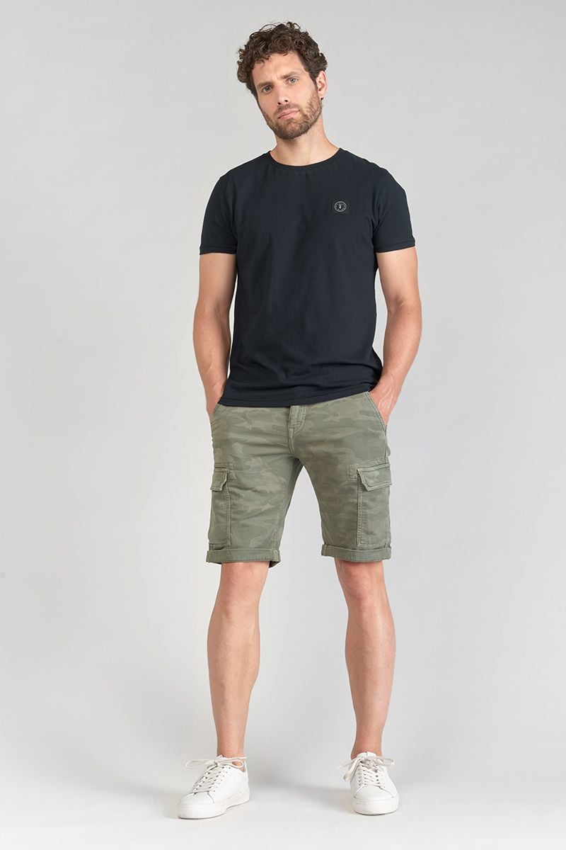 le temps des cerises Bermuda Army Jogg Damon kaki camo