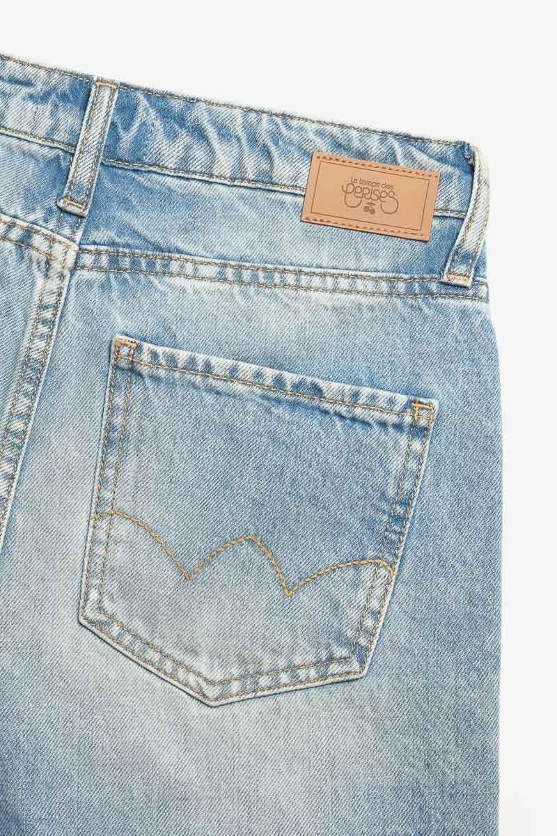 Le Temps Des Cerises Bermuda Casa En Jeans Bleu Délavé