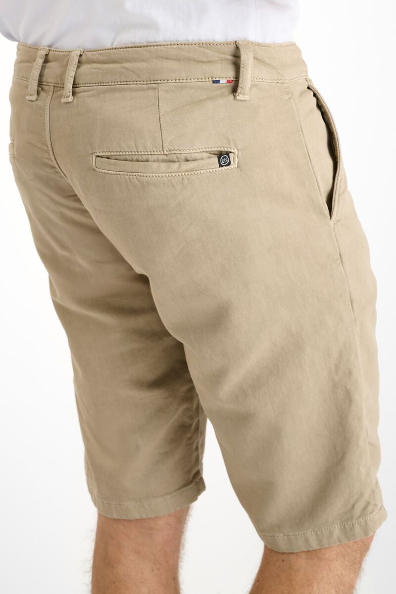 Le Temps Des Cerises Bermuda Chino Jogg Swoop Beige Sable