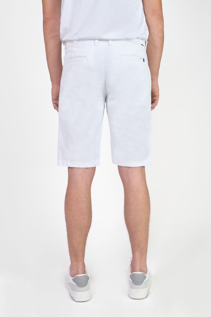 Le Temps Des Cerises Bermuda Chino Jogg Swoop Blanc