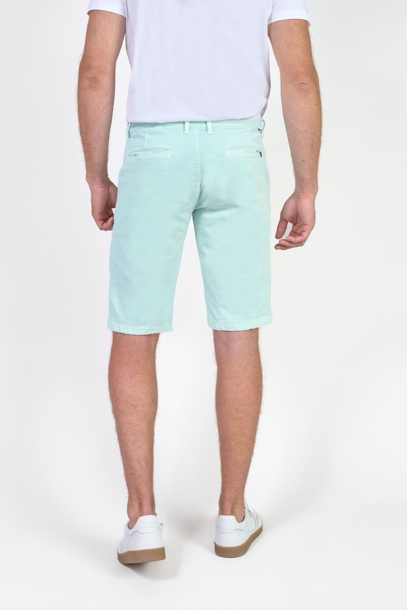 Le Temps Des Cerises Bermuda Chino Jogg Swoop Bleu Turquoise