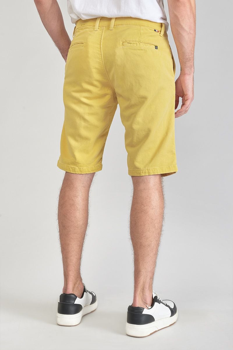 Le Temps Des Cerises Bermuda Chino Jogg Swoop Moutarde