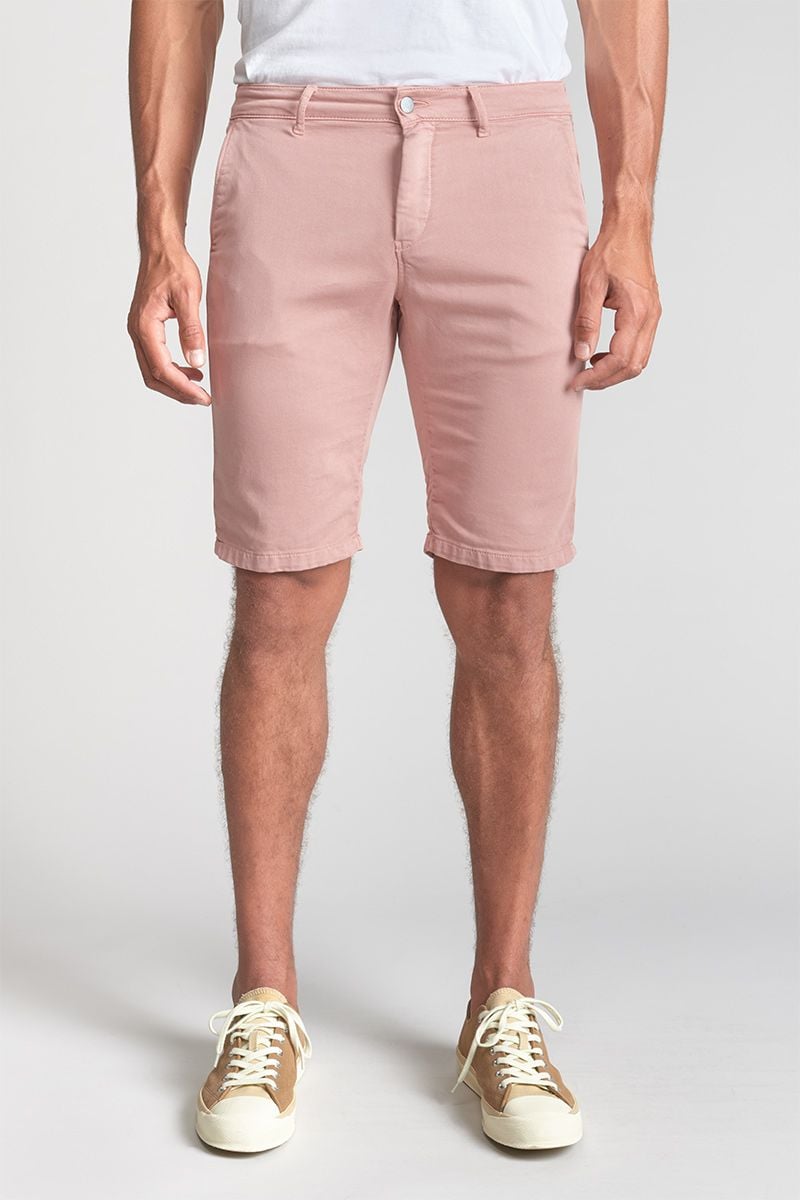 Le Temps Des Cerises Bermuda Chino Jogg Swoop Vieux Rose