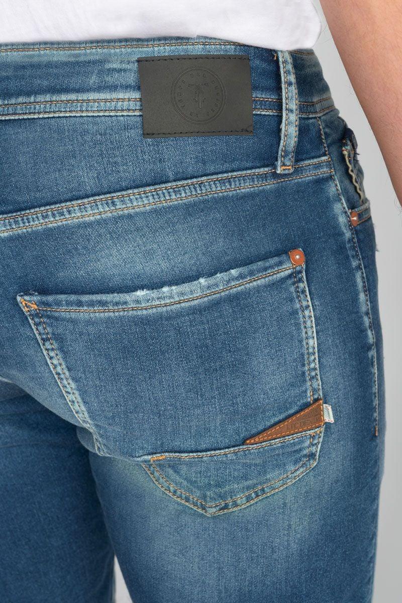 Le Temps Des Cerises Bermuda Jogg Oc Bleu Délavé Destroy