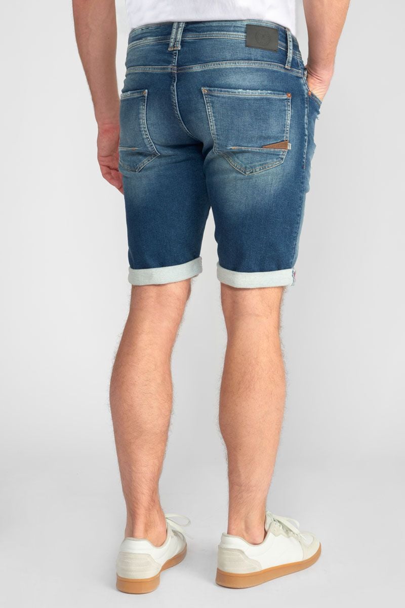 Le Temps Des Cerises Bermuda Jogg Oc Bleu Délavé Destroy