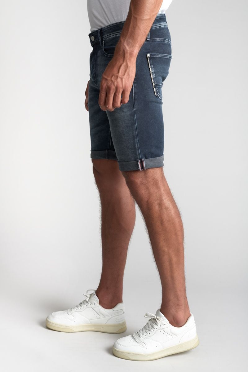 Le Temps Des Cerises Bermuda Jogg Oc Bleu Noir Délavé