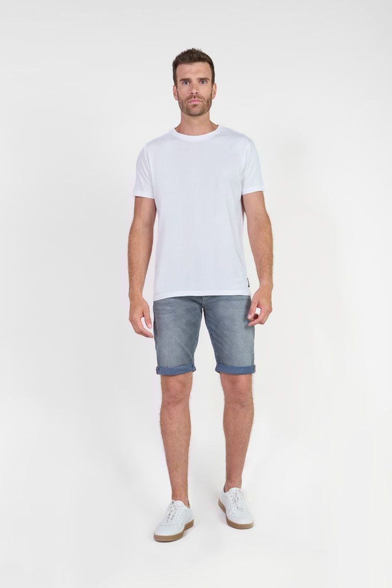 Le Temps Des Cerises Bermuda Jogg Oc Gris-bleu Délavé