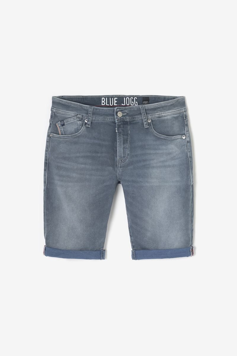 le temps des cerises Bermuda Jogg Oc gris-bleu délavé