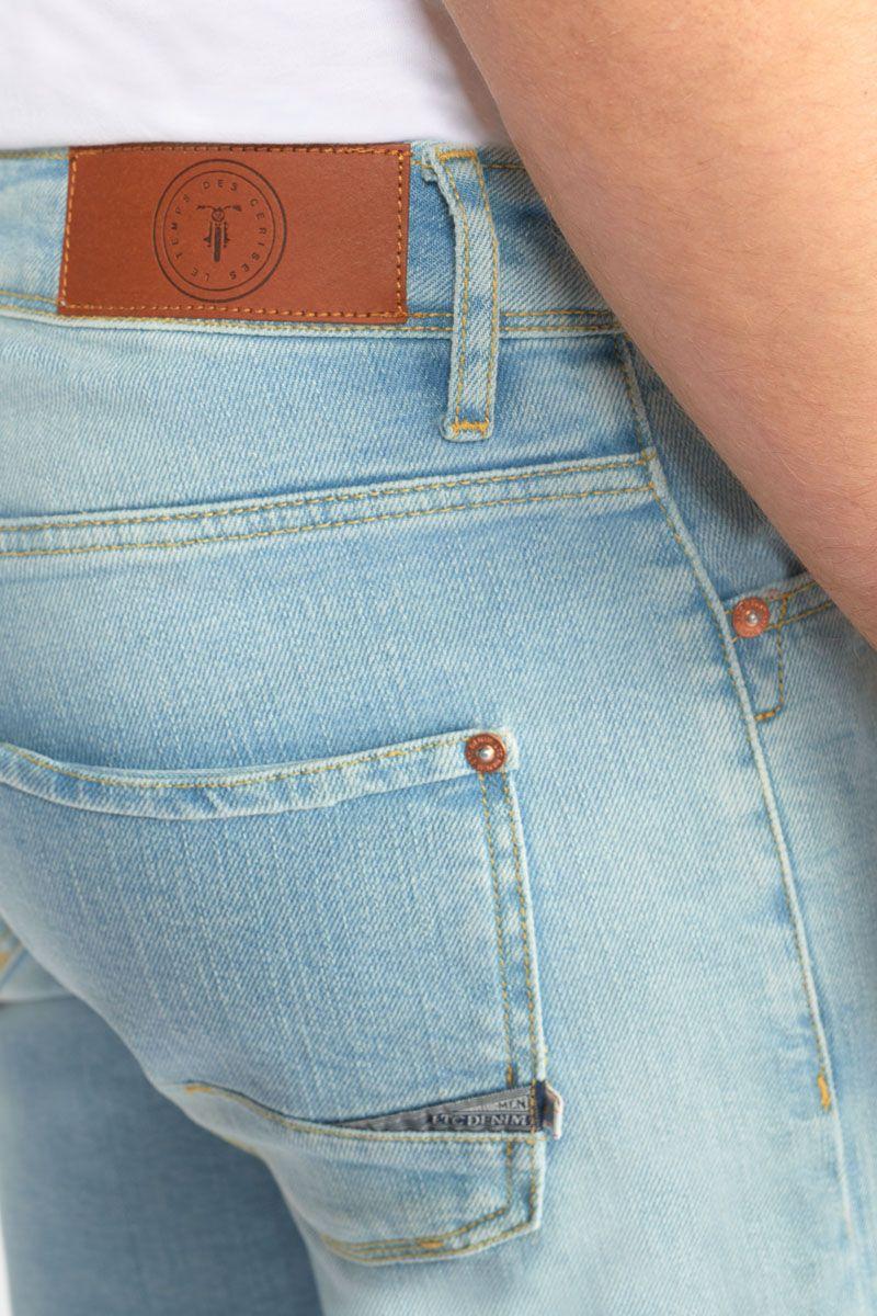 Le Temps Des Cerises Bermuda Landres En Jeans Bleu Clair Délavé