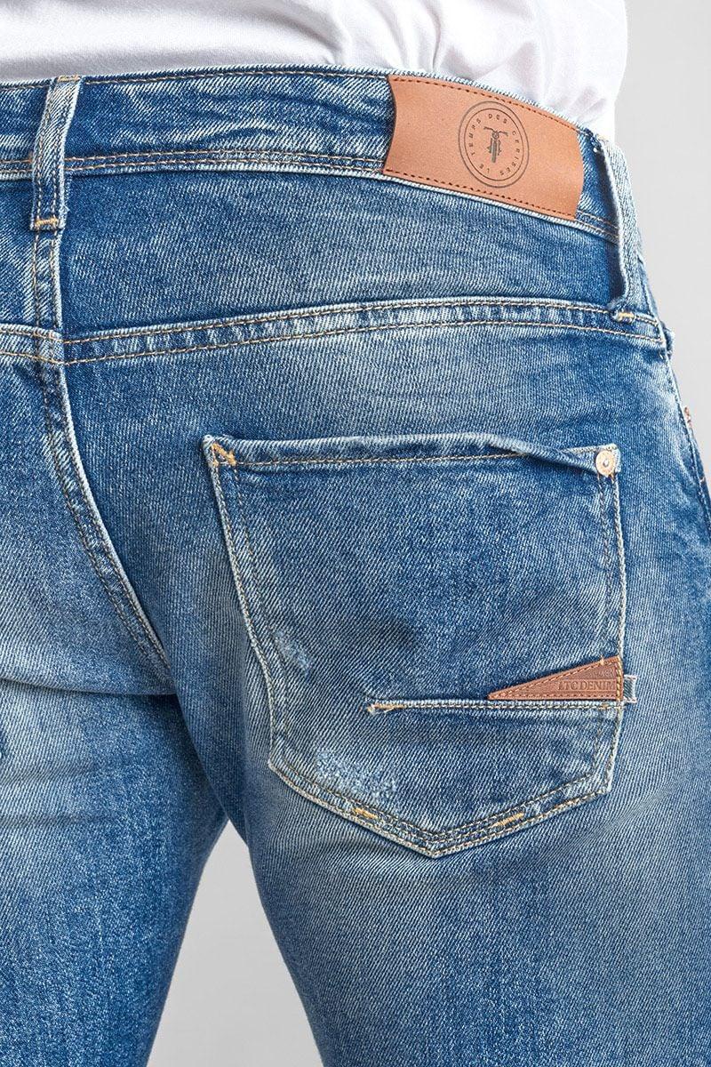 Le Temps Des Cerises Bermuda Landres En Jeans Bleu Délavé Destroy