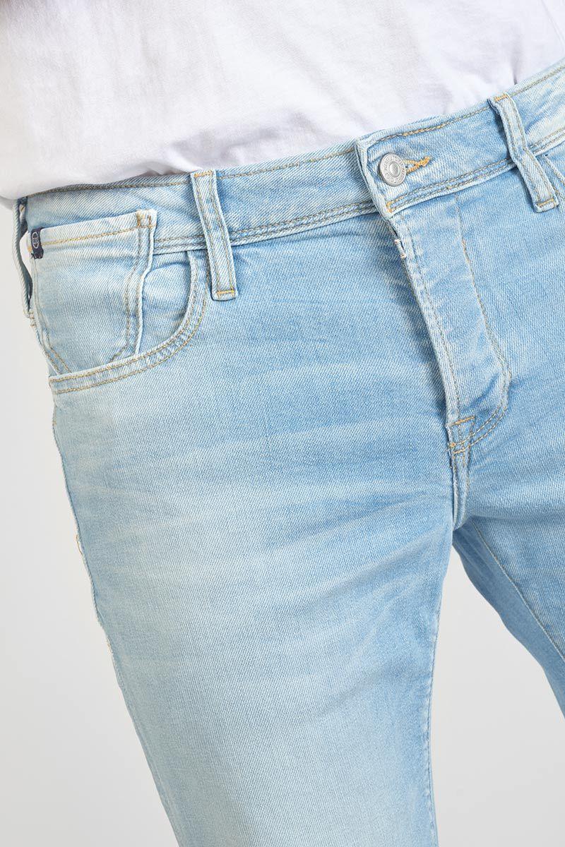 Le Temps Des Cerises Bermuda Laredo En Jeans Bleu Clair Délavé