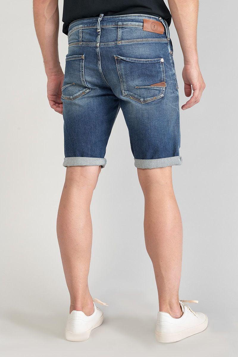 Le Temps Des Cerises Bermuda Laredo En Jeans Bleu Foncé Destroy
