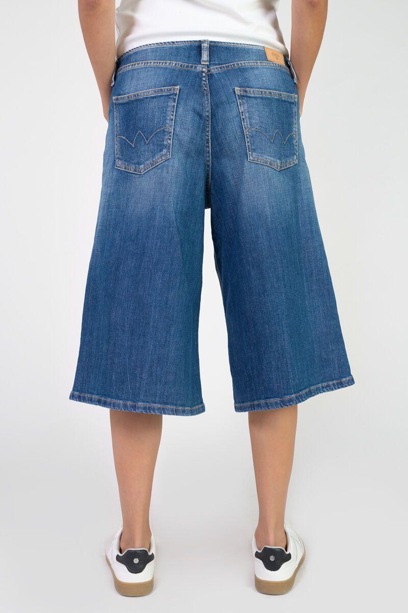 Le Temps Des Cerises Bermuda Laura En Jeans Bleu Délavé