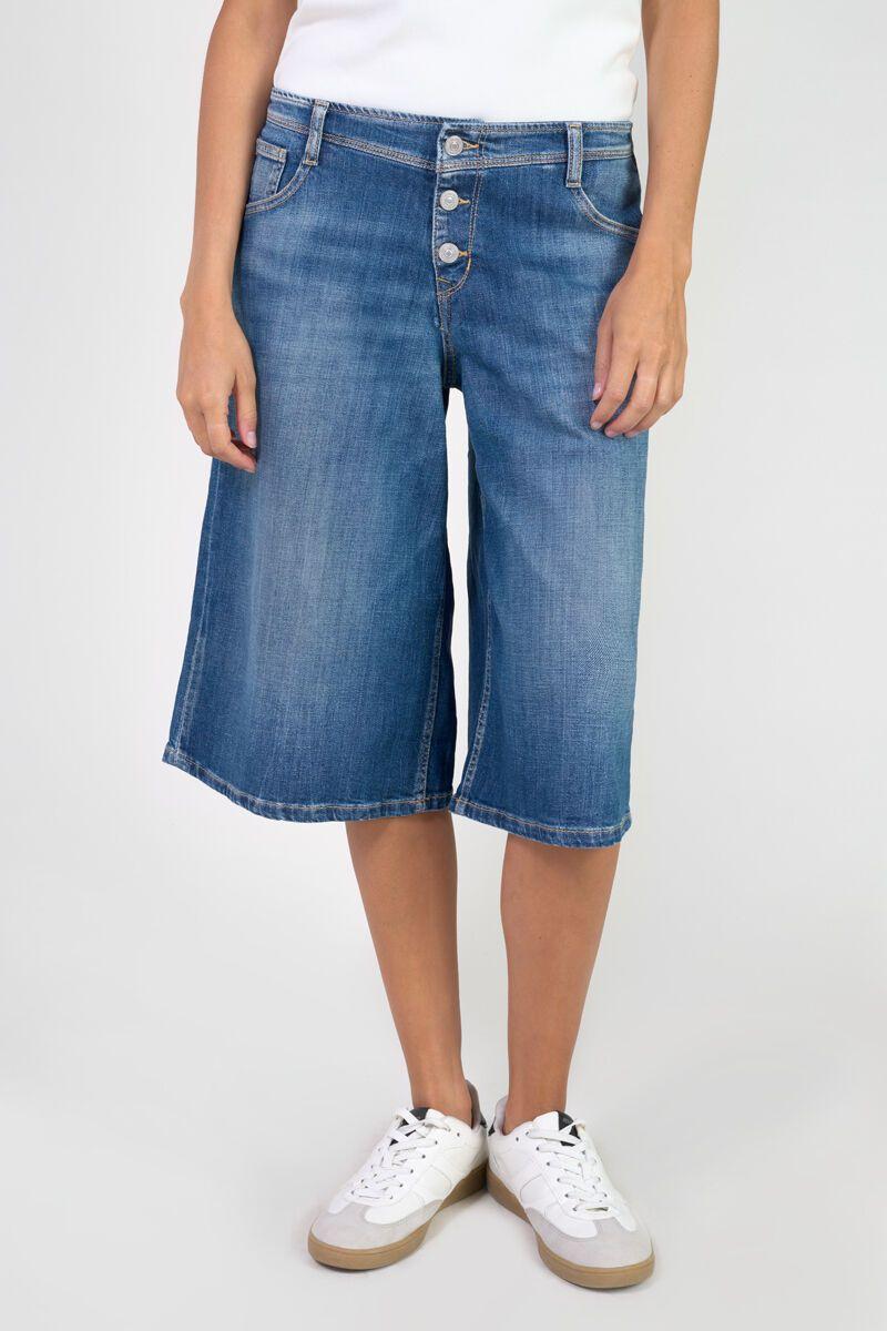 Le Temps Des Cerises Bermuda Laura En Jeans Bleu Délavé