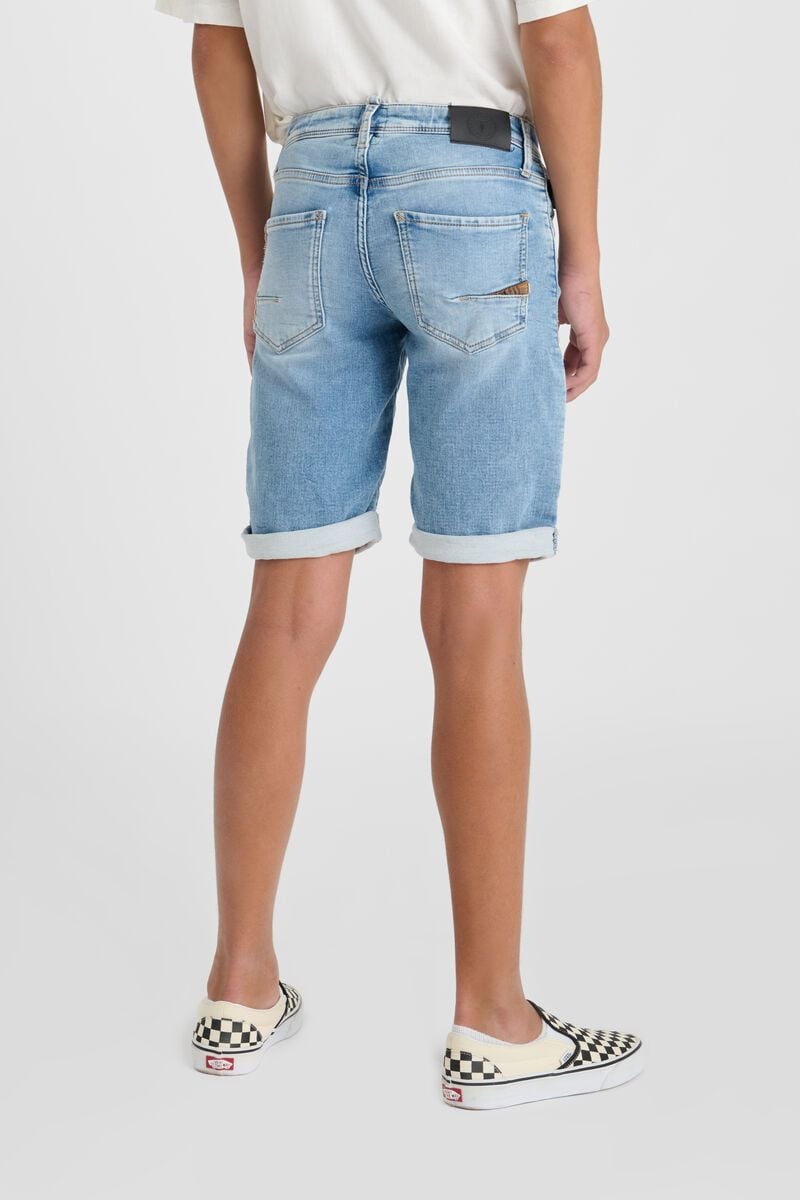 Le Temps Des Cerises Bermuda Loc En Jeans Bleu Délavé