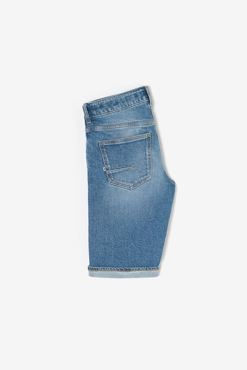 Le Temps Des Cerises Bermuda Mike En Jeans Bleu Délavé