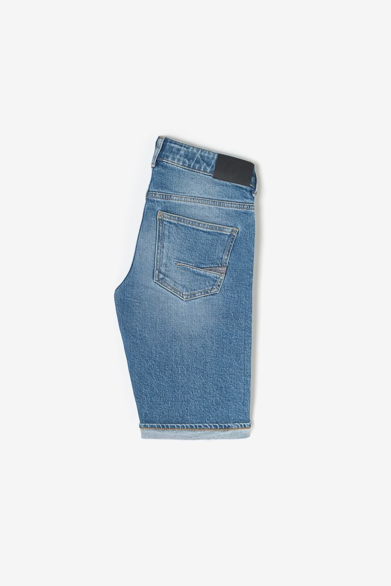 Le Temps Des Cerises Bermuda Mike En Jeans Bleu Délavé