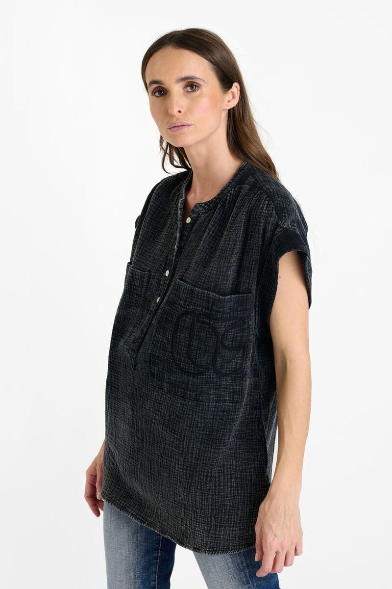 Le Temps Des Cerises Blouse Claudie Noire En Gaze De Coton