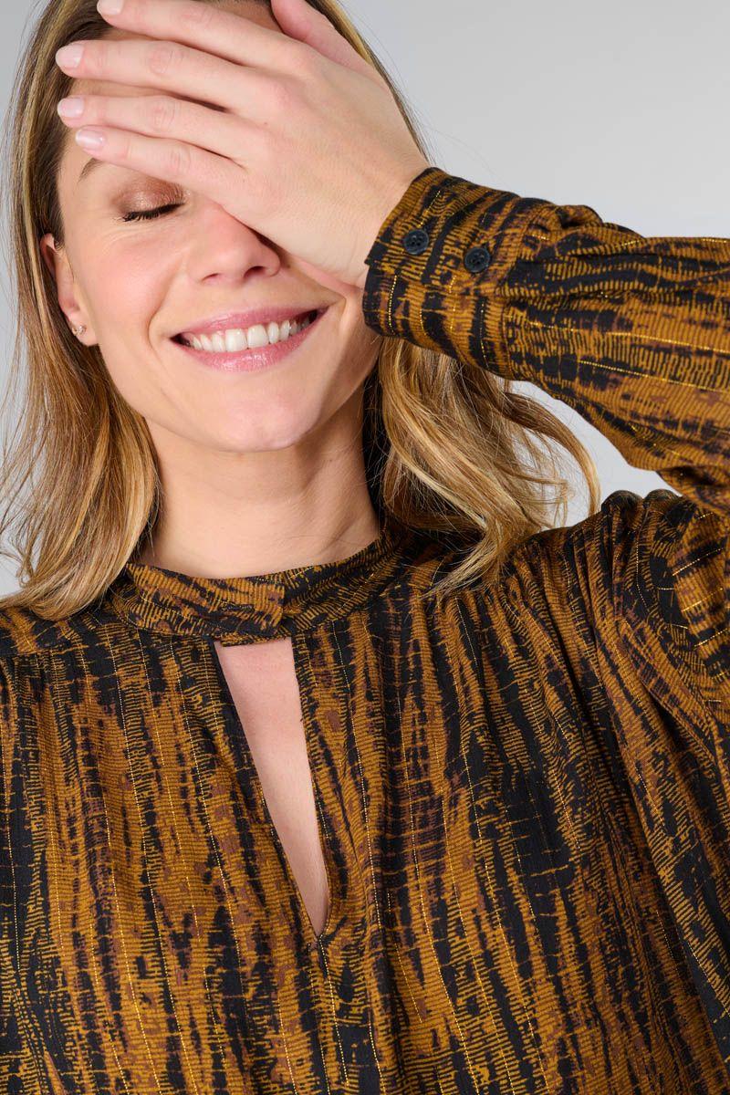 Le Temps Des Cerises Blouse Fitz à Motif Tie And Dye