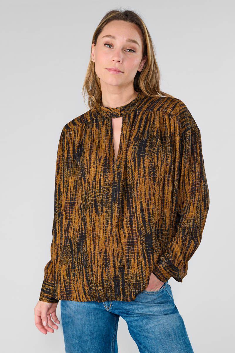 Le Temps Des Cerises Blouse Fitz à Motif Tie And Dye