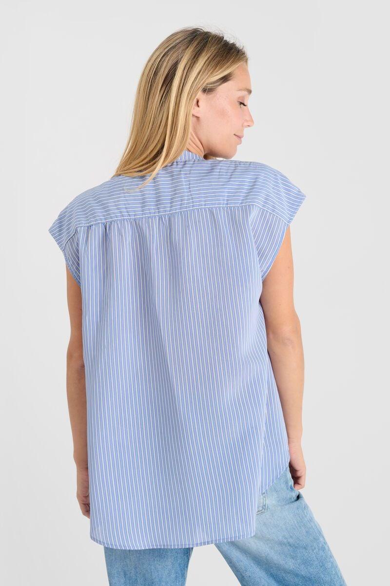 Le Temps Des Cerises Blouse Shannon Bleue à Rayures