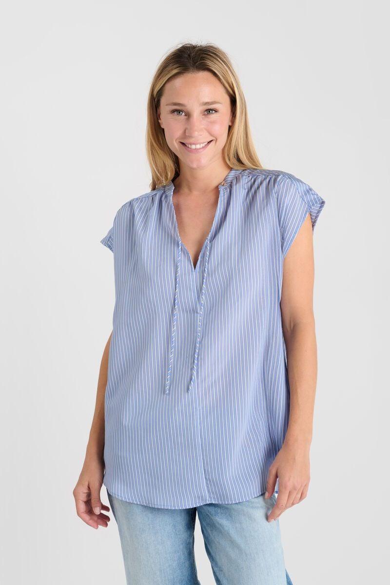 Le Temps Des Cerises Blouse Shannon Bleue à Rayures