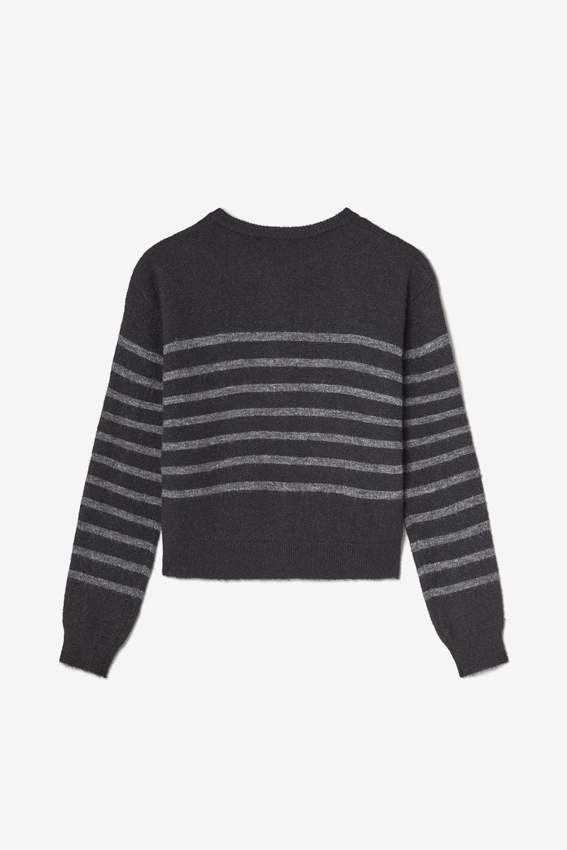 Le Temps Des Cerises Cardigan Morkagi En Laine Alpaga Mélangée