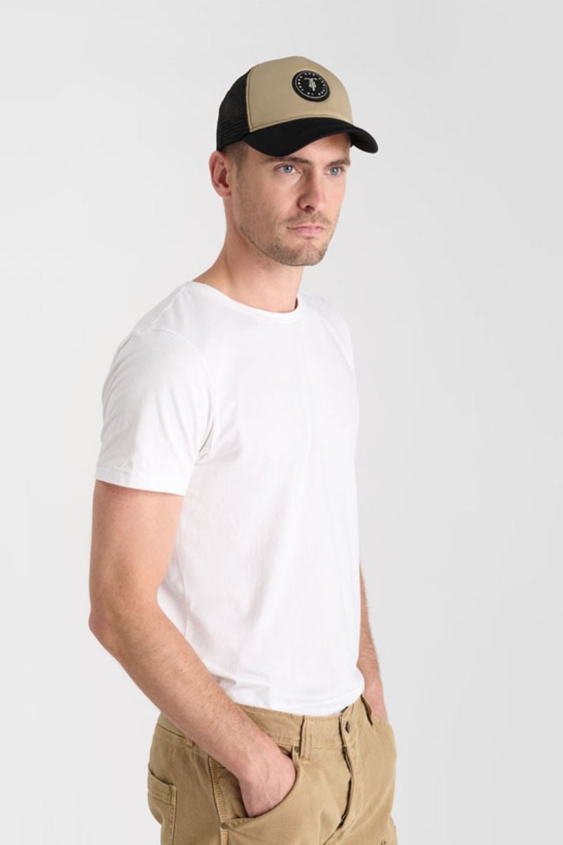 Le Temps Des Cerises Casquette Marlo Beige Et Noire