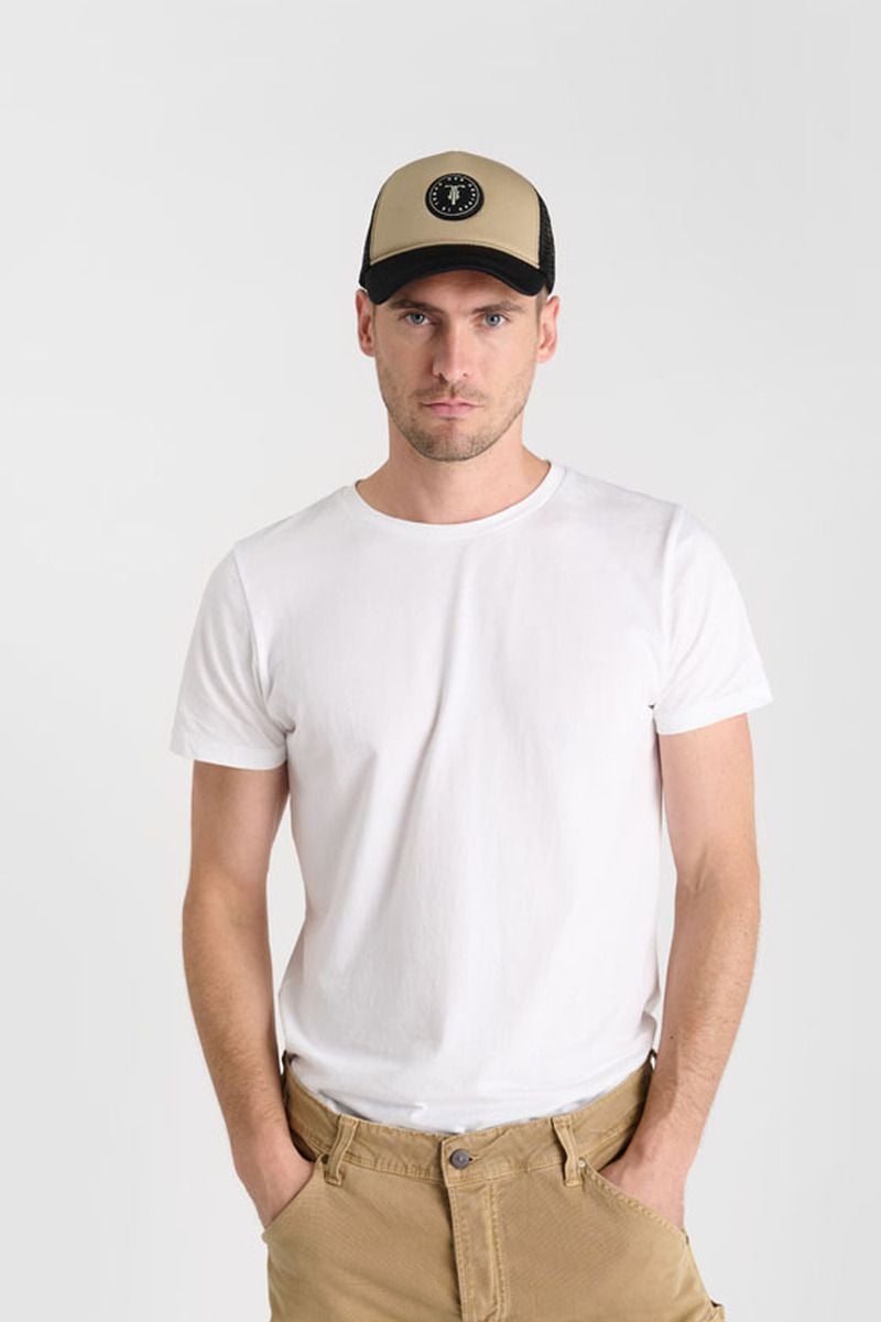 Le Temps Des Cerises Casquette Marlo Beige Et Noire
