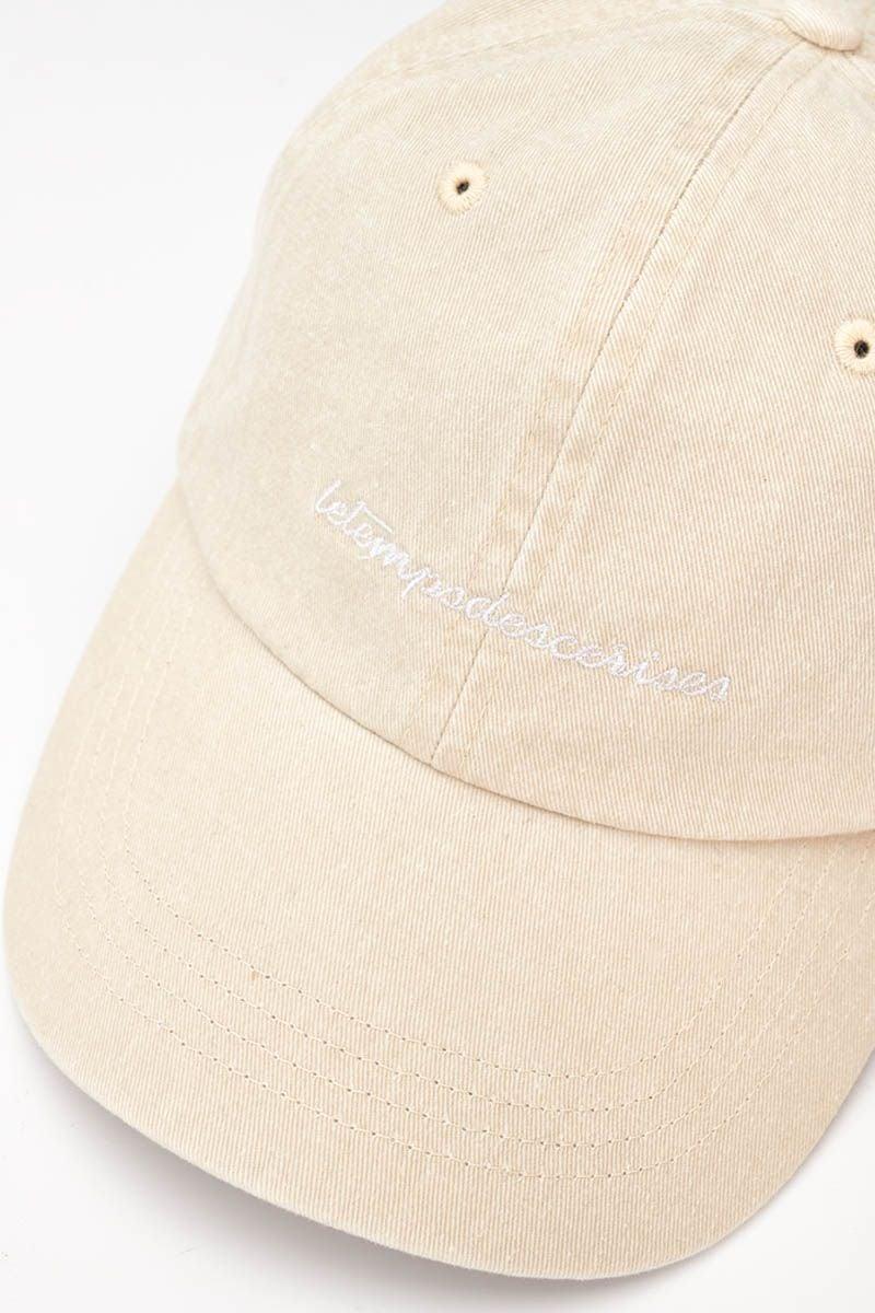 Le Temps Des Cerises Casquette Meziane Beige Délavée