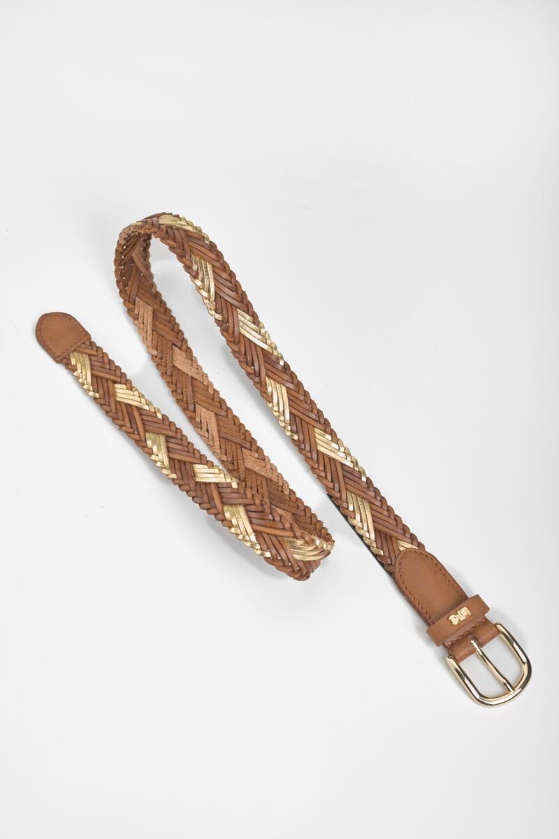 Le Temps Des Cerises Ceinture Jakarta En Cuir Marron