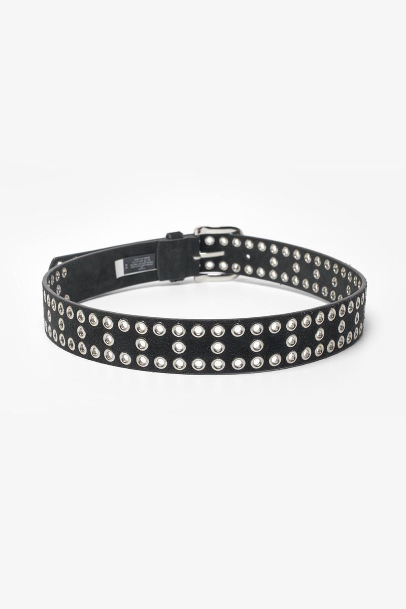 Le Temps Des Cerises Ceinture Lucia En Cuir Velours Noir