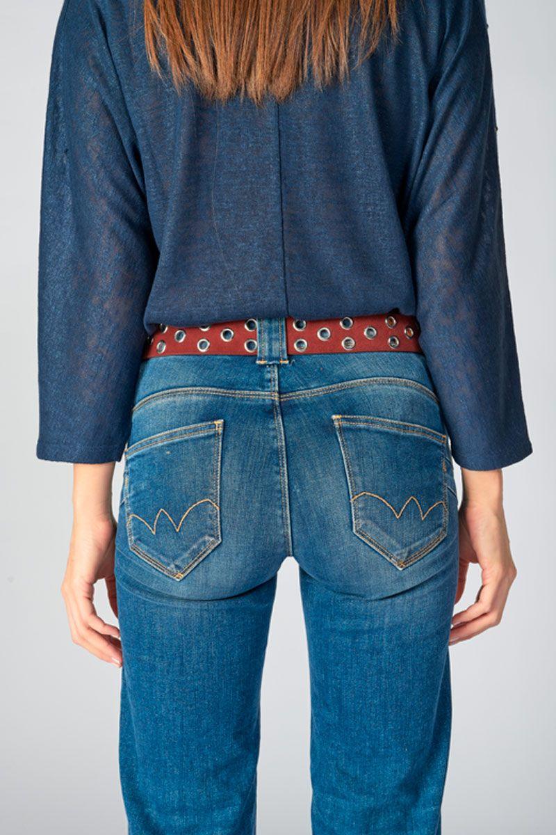 Le Temps Des Cerises Ceinture Minog En Daim Lie De Vin