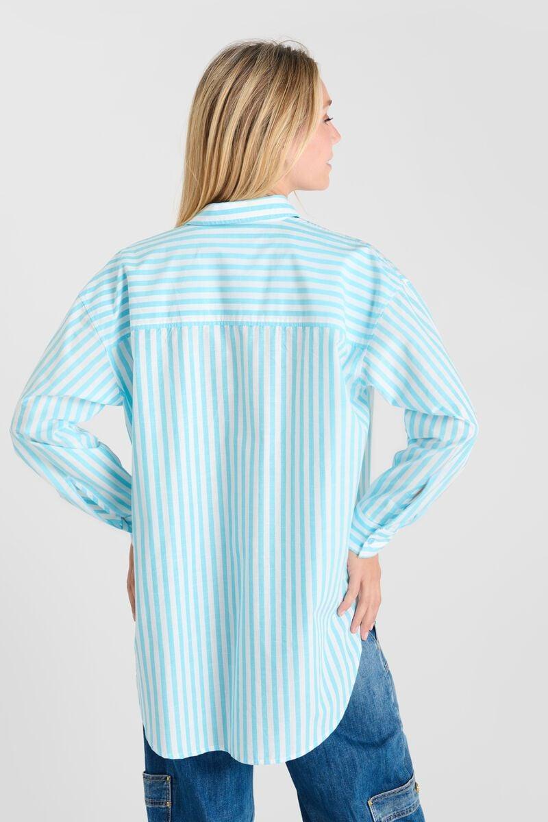 Le Temps Des Cerises Chemise Ariana à Rayures Bleues