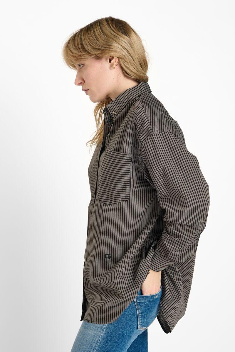 Le Temps Des Cerises Chemise Ariana à Rayures Noires