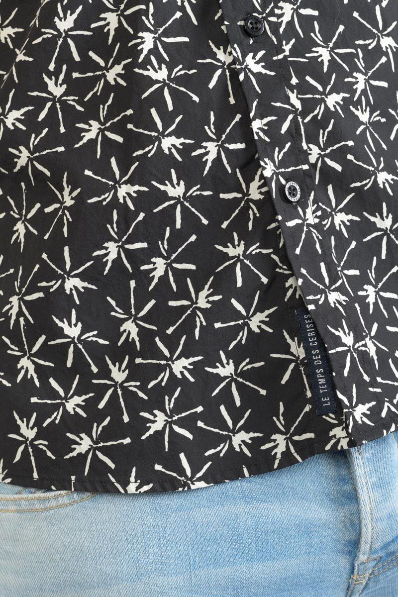 Le Temps Des Cerises Chemise Belis Noire Et Blanche