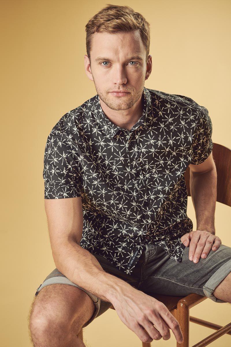 le temps des cerises Chemise Belis noire et blanche