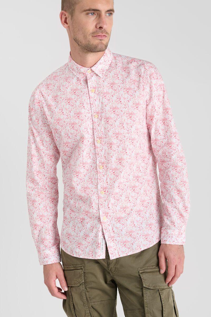 Le Temps Des Cerises Chemise Botix Blanche à Motif Fleuri