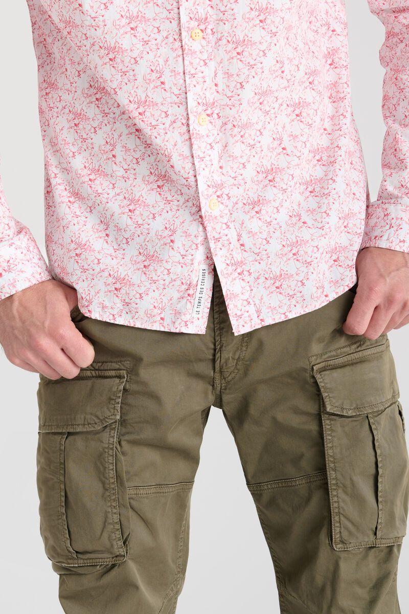 Le Temps Des Cerises Chemise Botix Blanche à Motif Fleuri