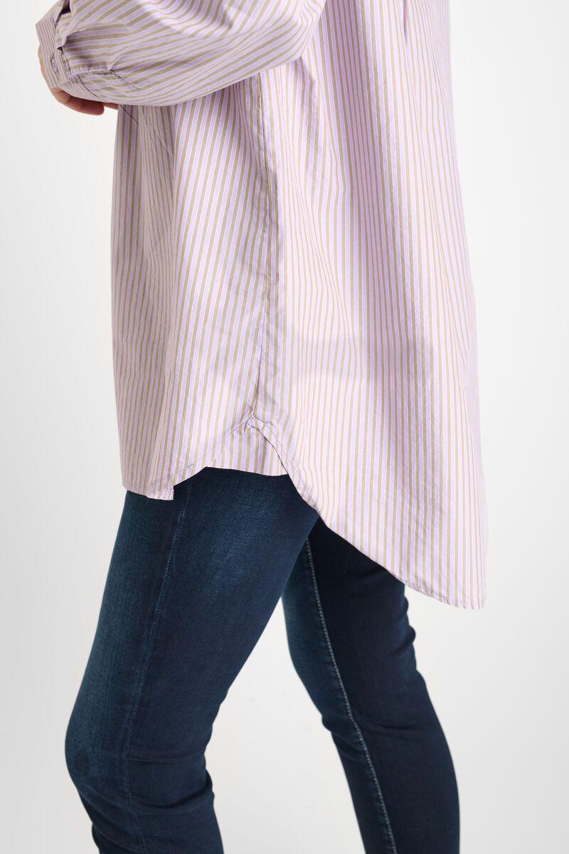 Le Temps Des Cerises Chemise Caliagi Lila à Rayures